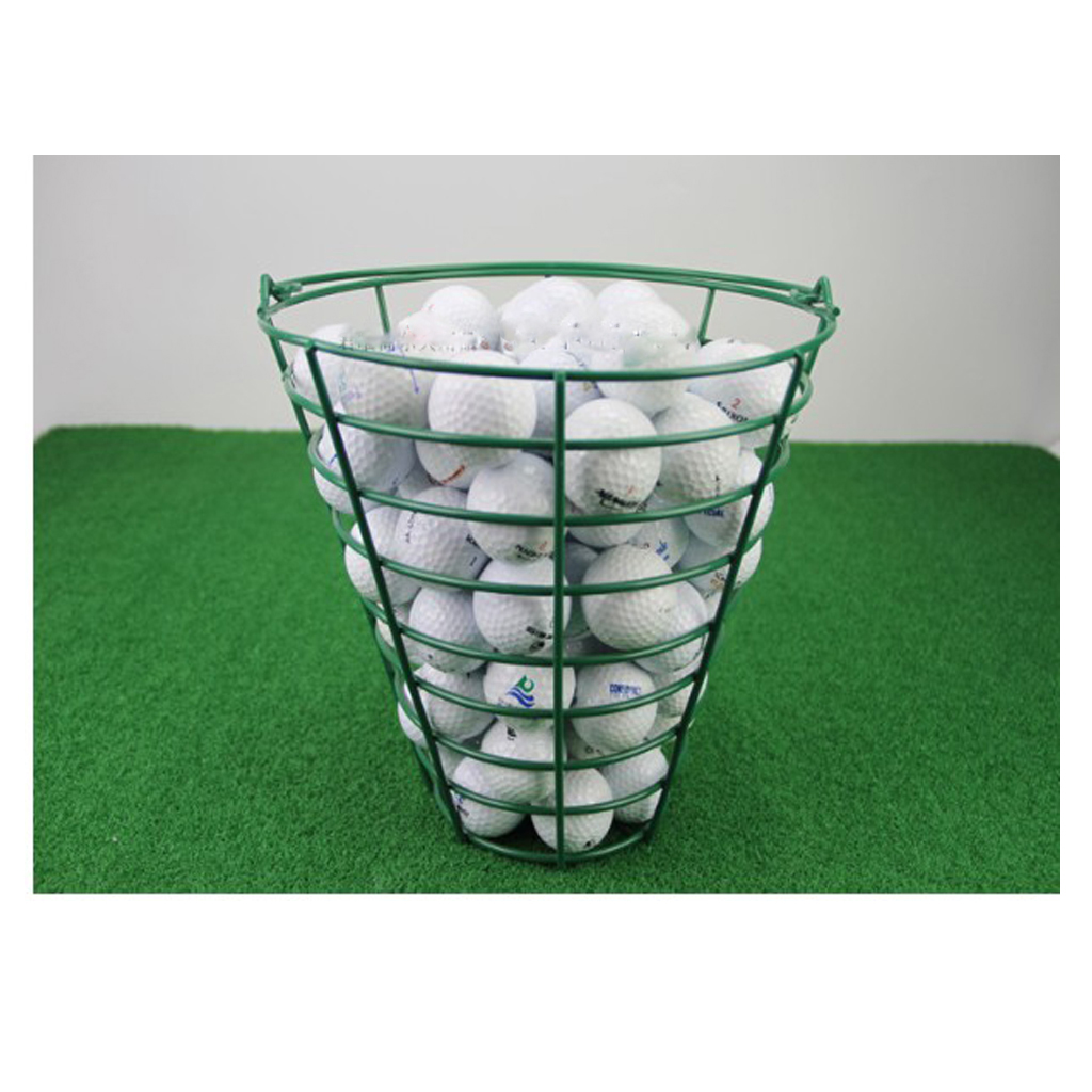 12.5x22cm/4.9x8.7inch Metal Golf Ball Container Golfball Basket for Range