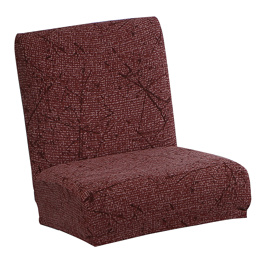 Short Low Back Chair Cover Stretch Slipcovers for Bar Counter Height Stool Decor