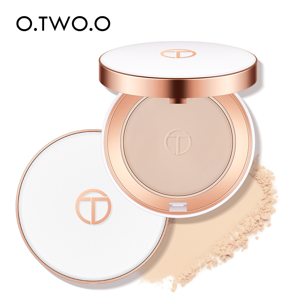 Best of O.TWO.O Face Setting Powder Cushion Compact Powder Oil-Control 3 Colors Matte Smooth Finish Concealer Makeup Pressed Powder Reviews & Tips