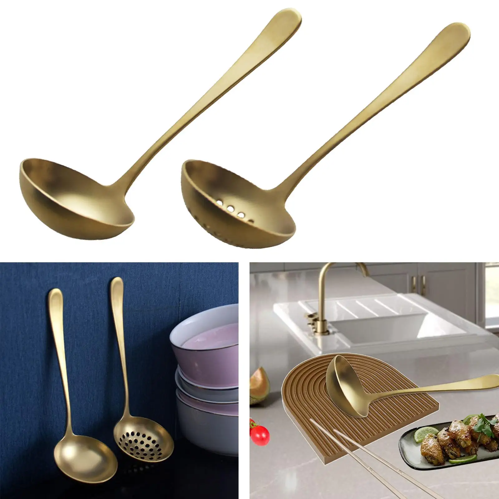 Thickened Stainless Steel Cooking Spoon Kitchenware Cookware Utensil