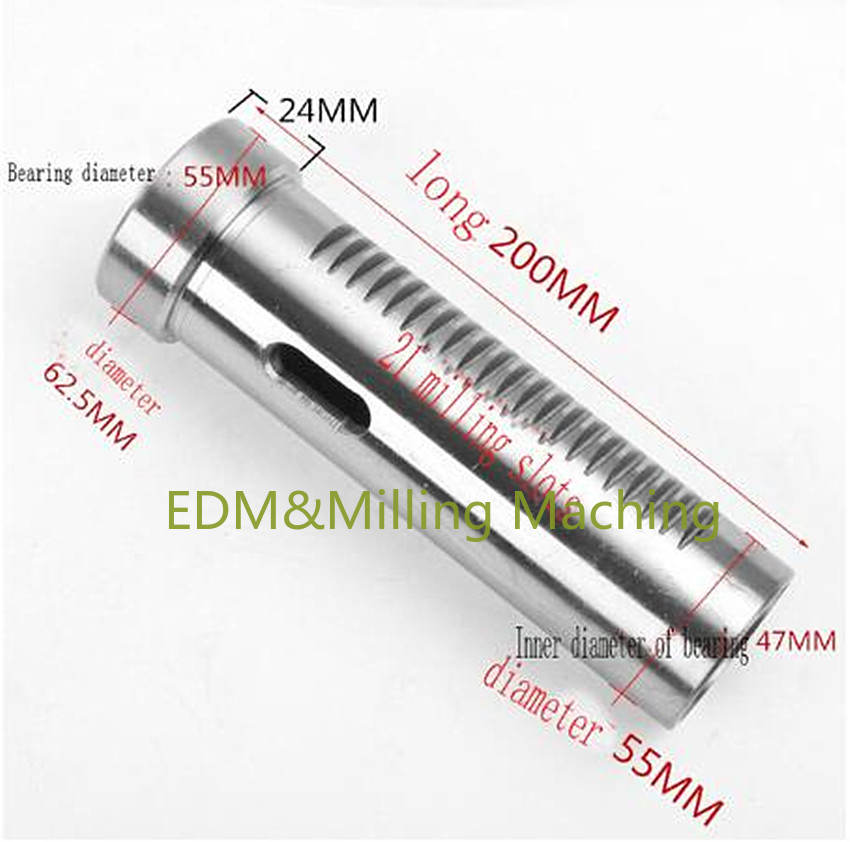 Conjunto de eje de engranaje para taladro de banco pesado, máquina  perforadora de manga de eje principal estriado, CNC, Z4132, Z532| | -  AliExpress