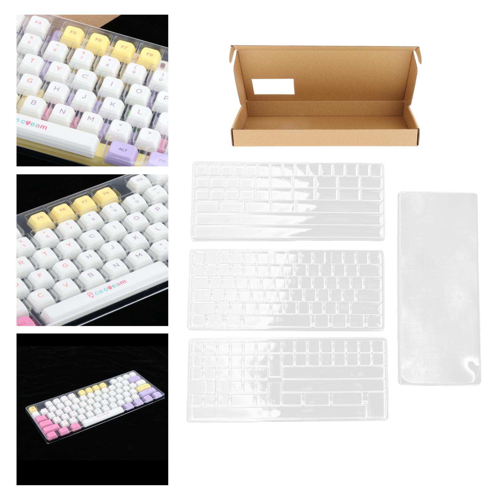 3 Layers Keycap Storage Box Dustproof Compartment Keyboard Set Organizer