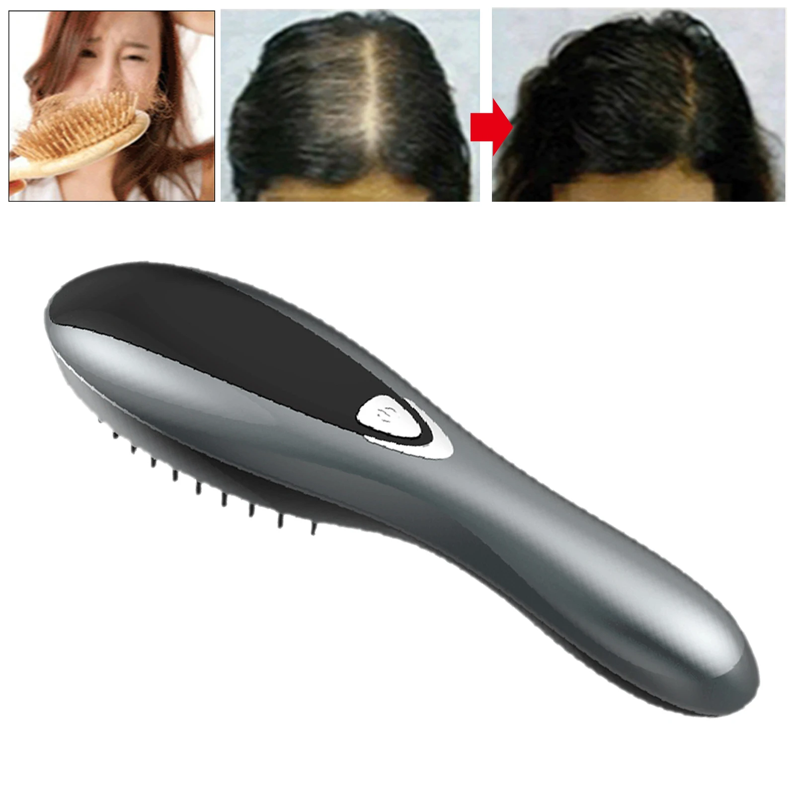 Hair Care Electric Massage Comb 3 Modes Anti Hair Loss Vibration Massage