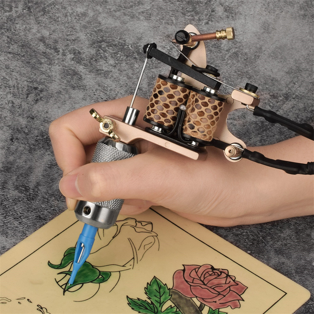 Tattoo Machine Handmade Liner Wraps 10 Coils Shader Body Art Accessories