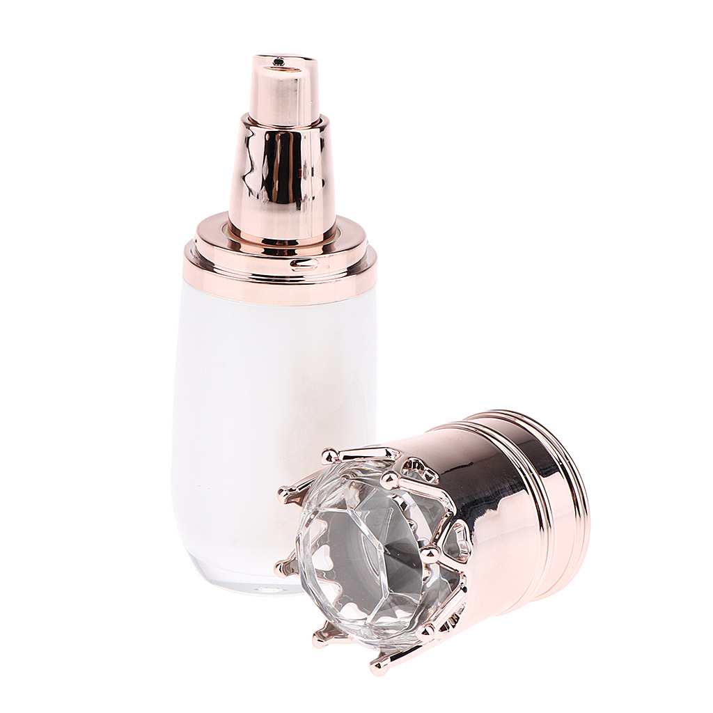 10 ML Empty Cosmetic Pump Bottle, Dispenser Bottle for Liquids, Gel