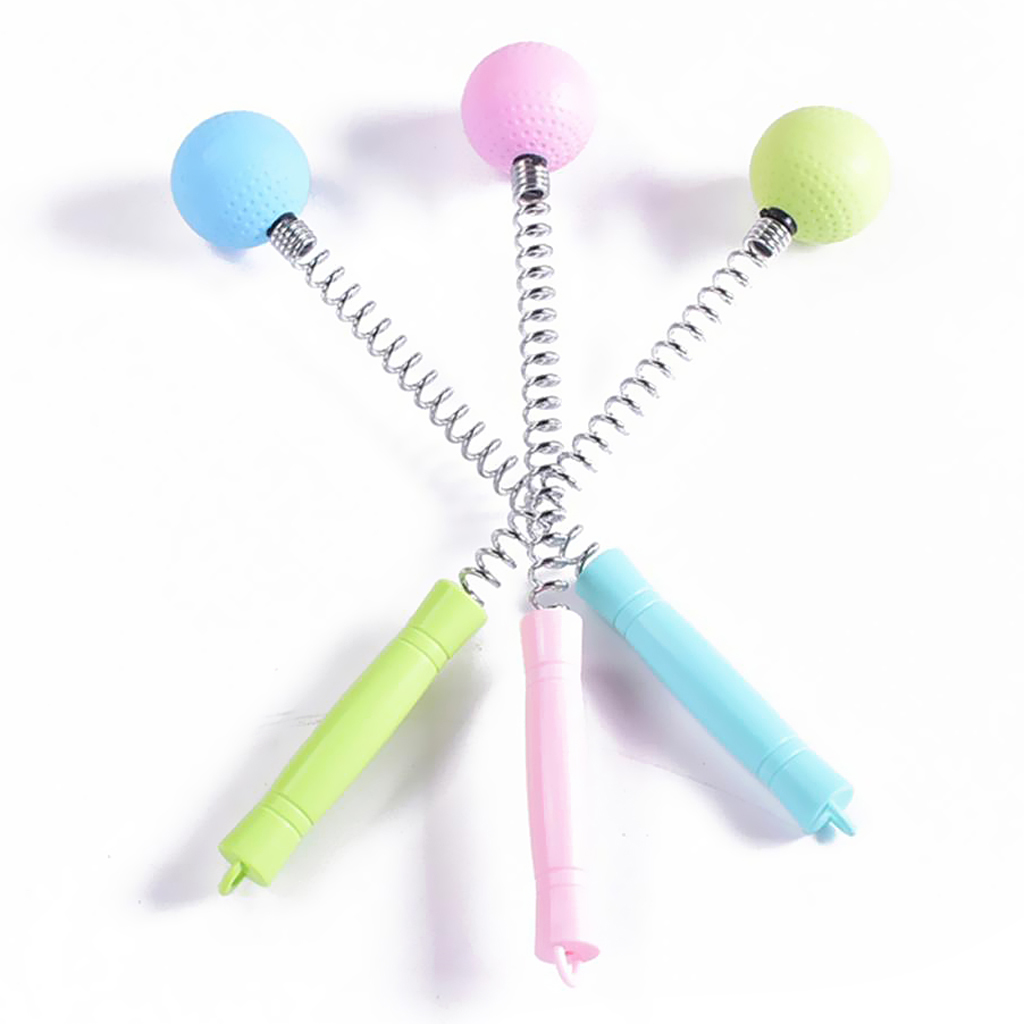 32 cm Golf Spring Massage Ball Fatigue Relief Tool Body Self Knock Hammer Handheld Green / Pink / Blue