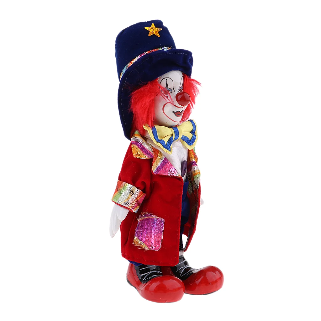 Porcelain Harlequin Jester Dolls Funny Clown Series Toy Kids Birthday Gift