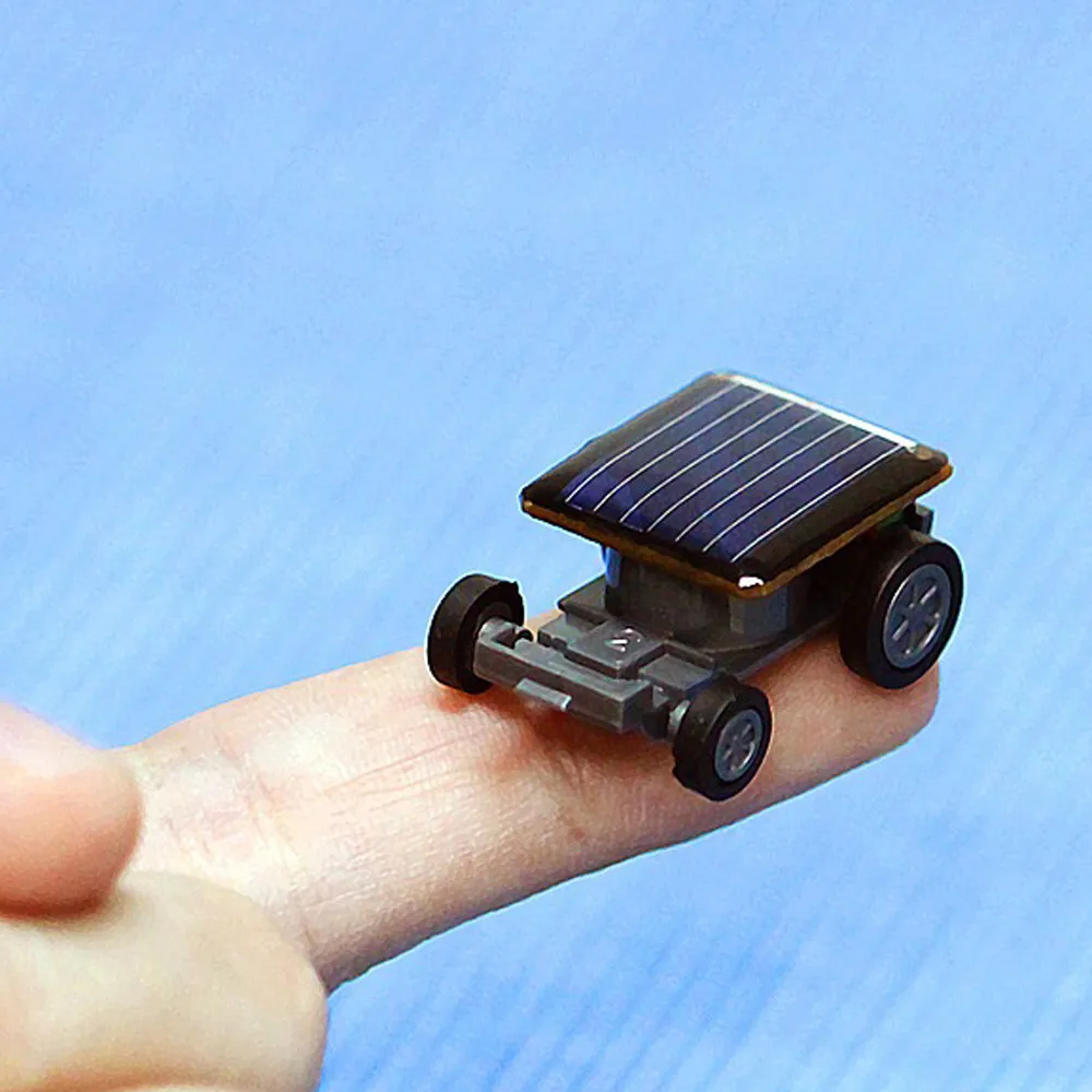 Kleinste Solarenergie Mini Spielzeugauto Racer Educational Solar Spielzeug Toy 
