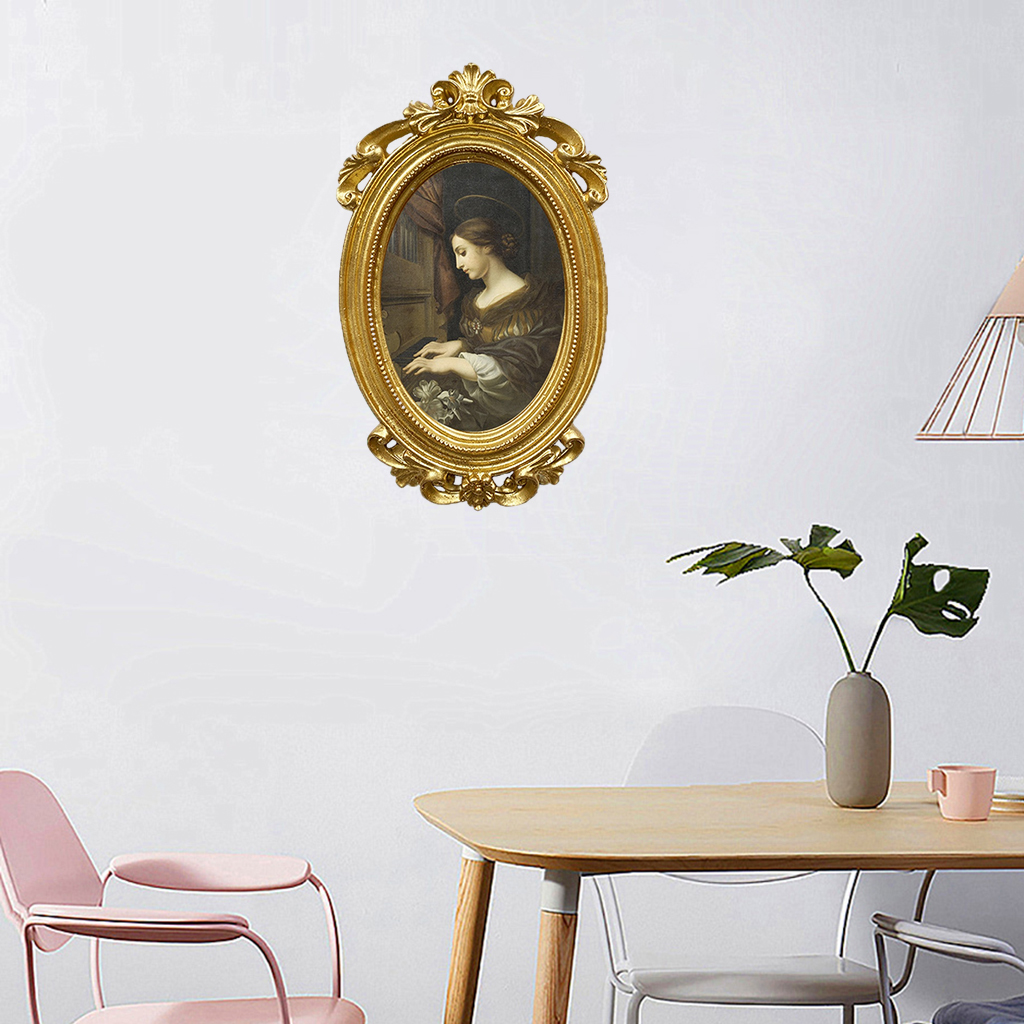 Photos Frame Decorative Ornament Decoration Gold Classic Holder for Living Room Home Decor Bedroom Bathroom Movie Theater