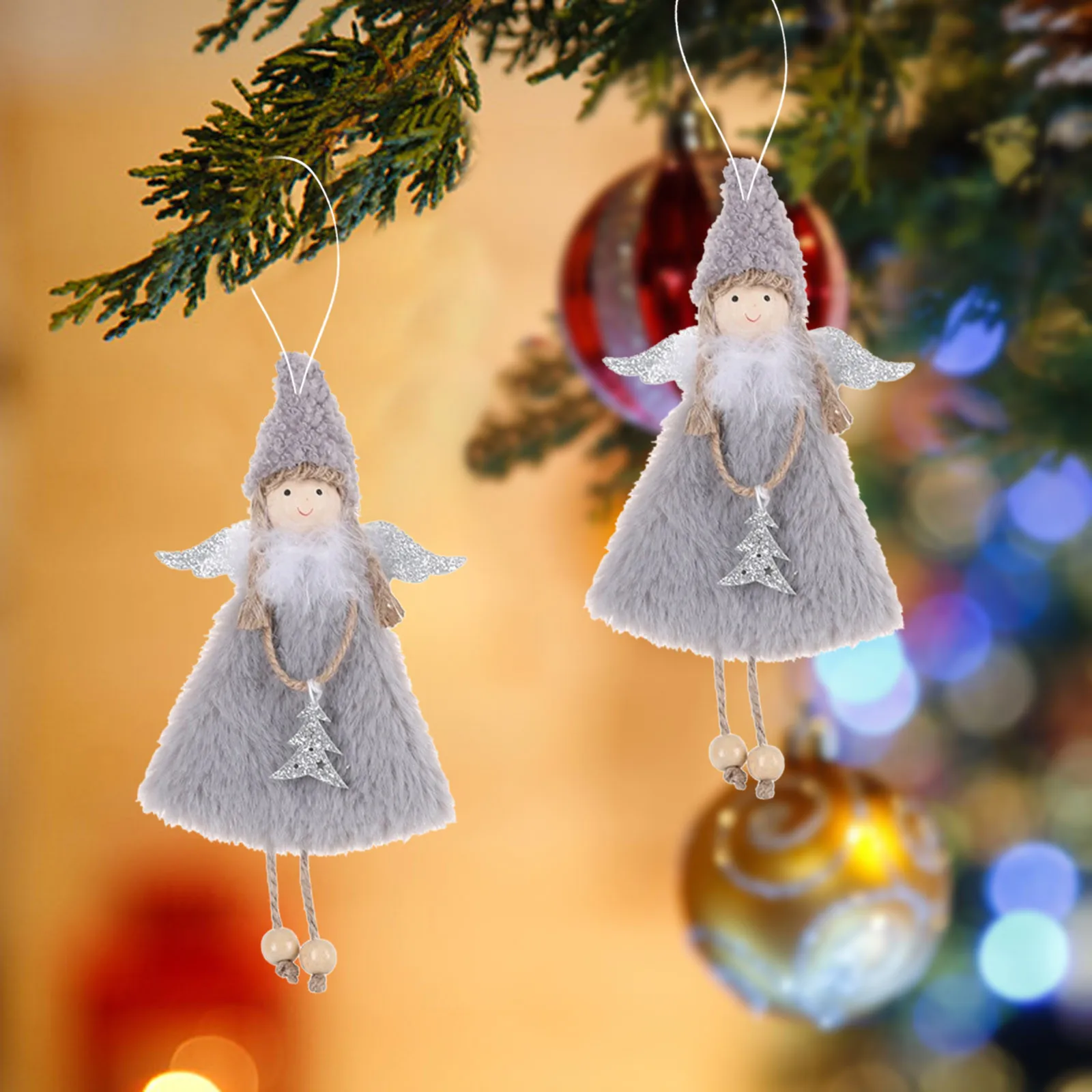 Angel Doll Toy Table Pendant Christmas Ornament Xmas Tree Hanging Home Decor 