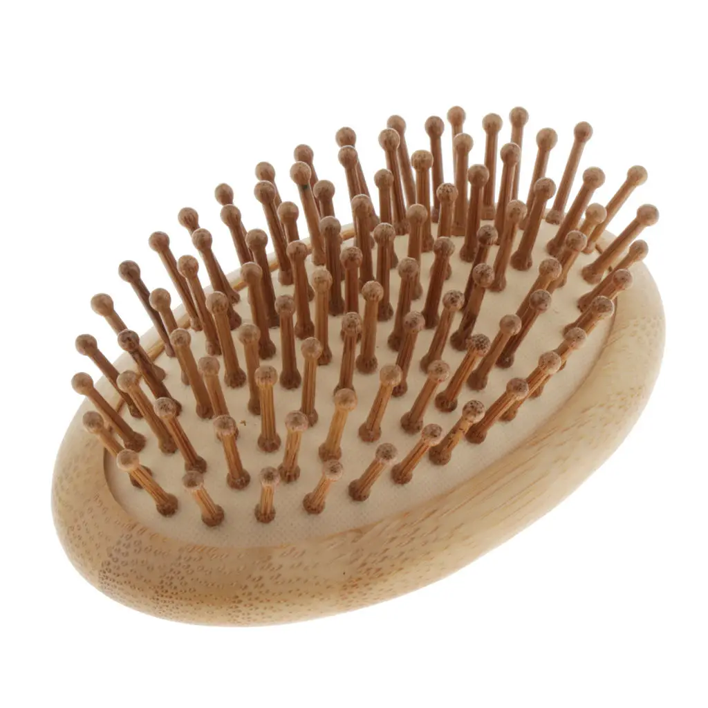 Frizz Free Scalp Massage Paddle Brush Travel Cushioned Anti-static Hairbrush