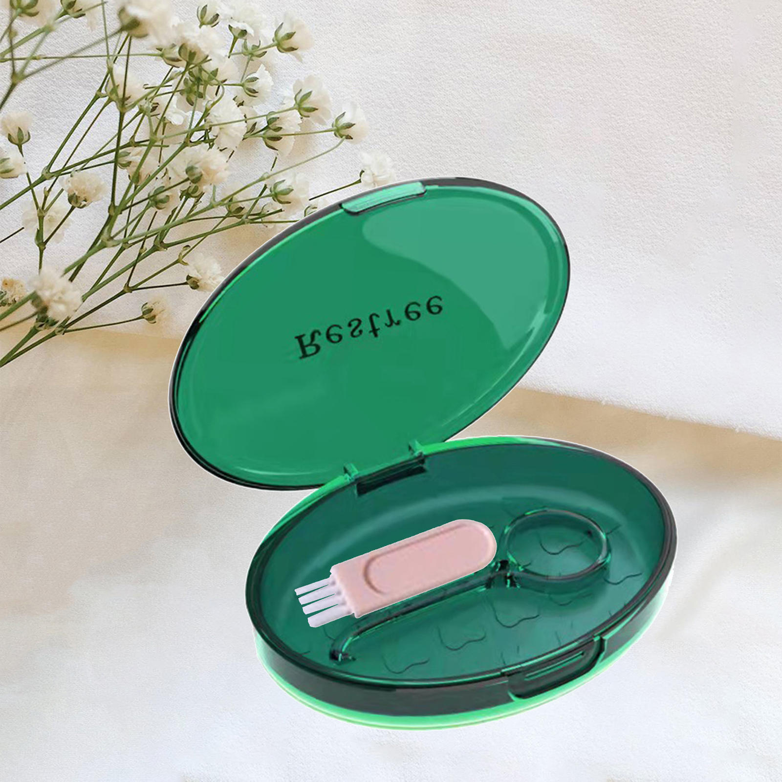  Box Vent Holes Easy to Carry Durable Aligner Removal Retainer Case Holder for Dentures Invisalign Storage Men Adult