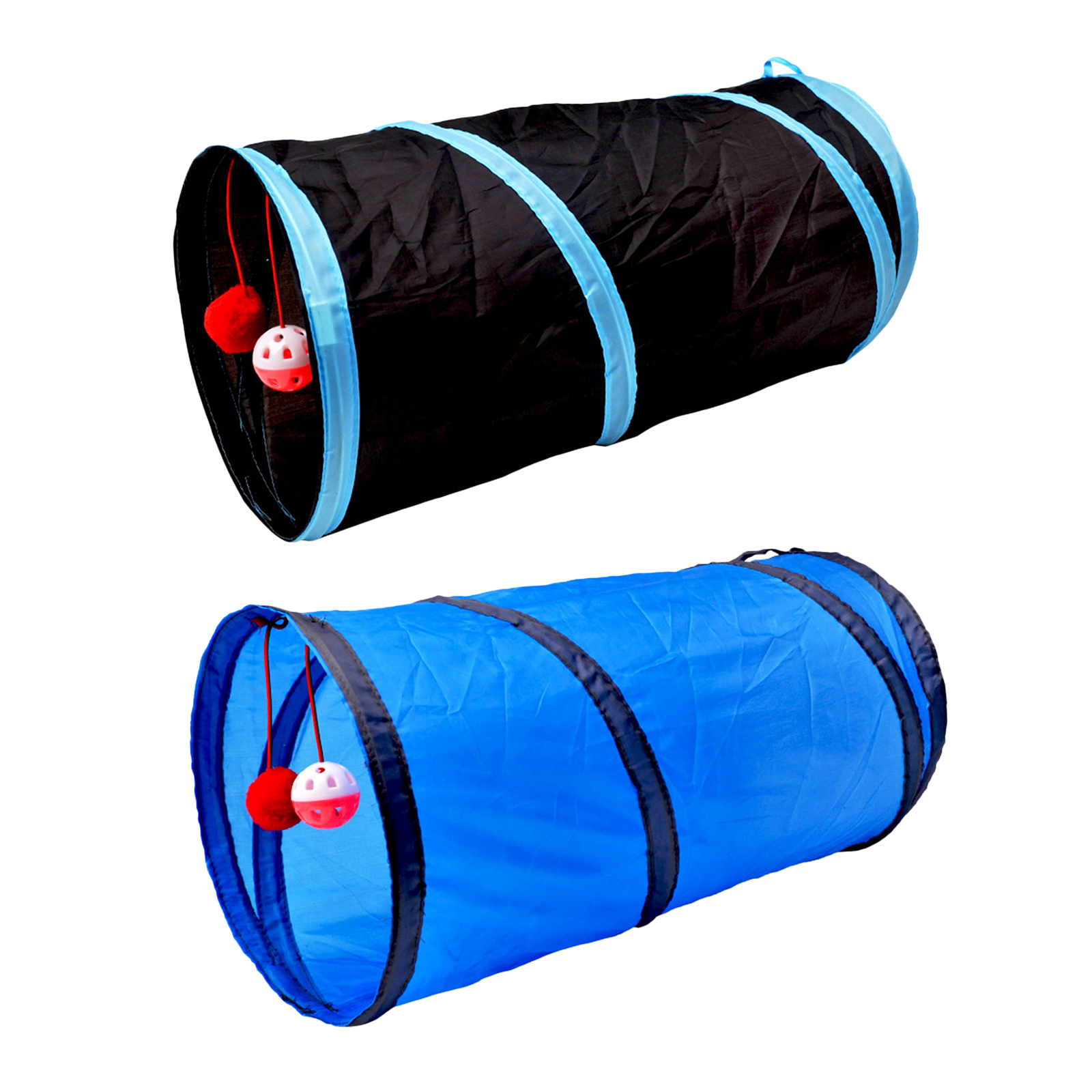 Cat Tunnel Toy Funny Pet Play Tubes Balls Collapsible Crinkle Kitten Toys Puppy Rabbit Play Dog Tunnel Tubes
