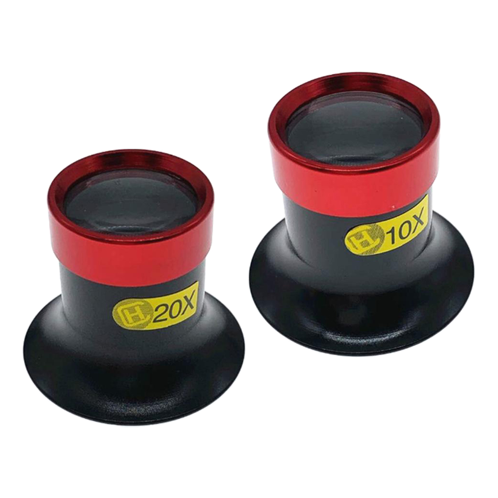 Pocket Portable 10X 20X Monocular Loupes Loop Magnifier Magnifying Glass Lens Watch Jewelry Stamps Repair Tool