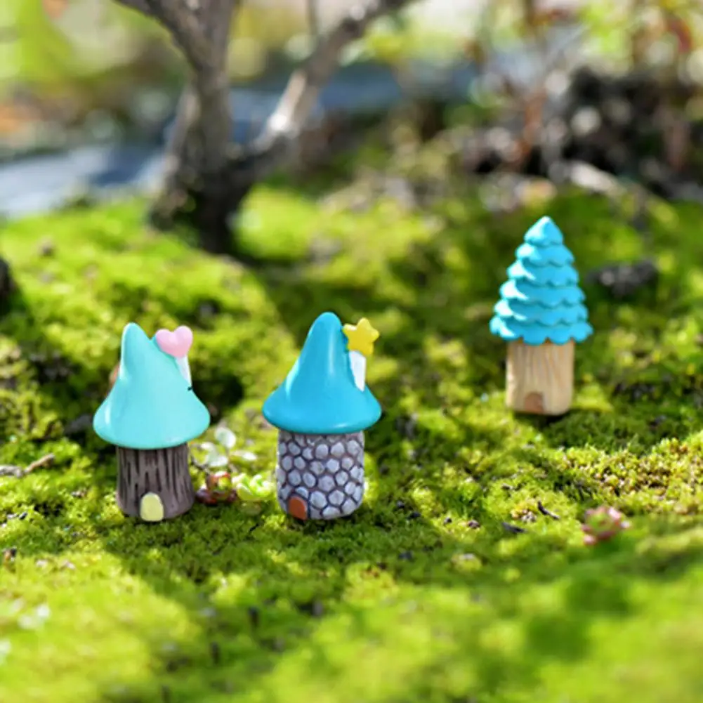 3pcs Miniature Delicate Vase Micro Scenary Landscape Ornaments Home Decor 