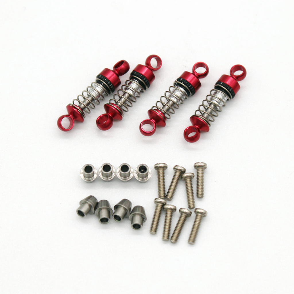 4Pcs Aluminum Alloy Shock Absorber Upgrade Parts for WLtoys K989 K969 K979 P929 1/28 RC Model  Car Replacement