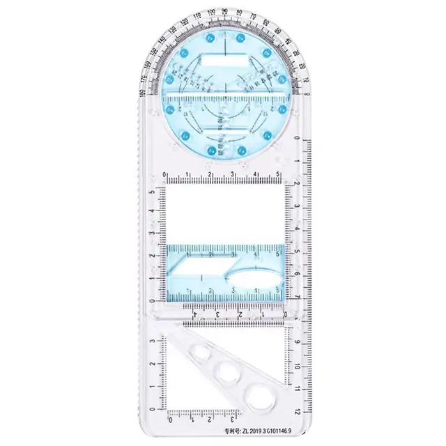 Om Anvay Flexible Multifunctional Geometric Ruler Geometry Tool at Rs  20/piece, Centimeter Scale in Surat