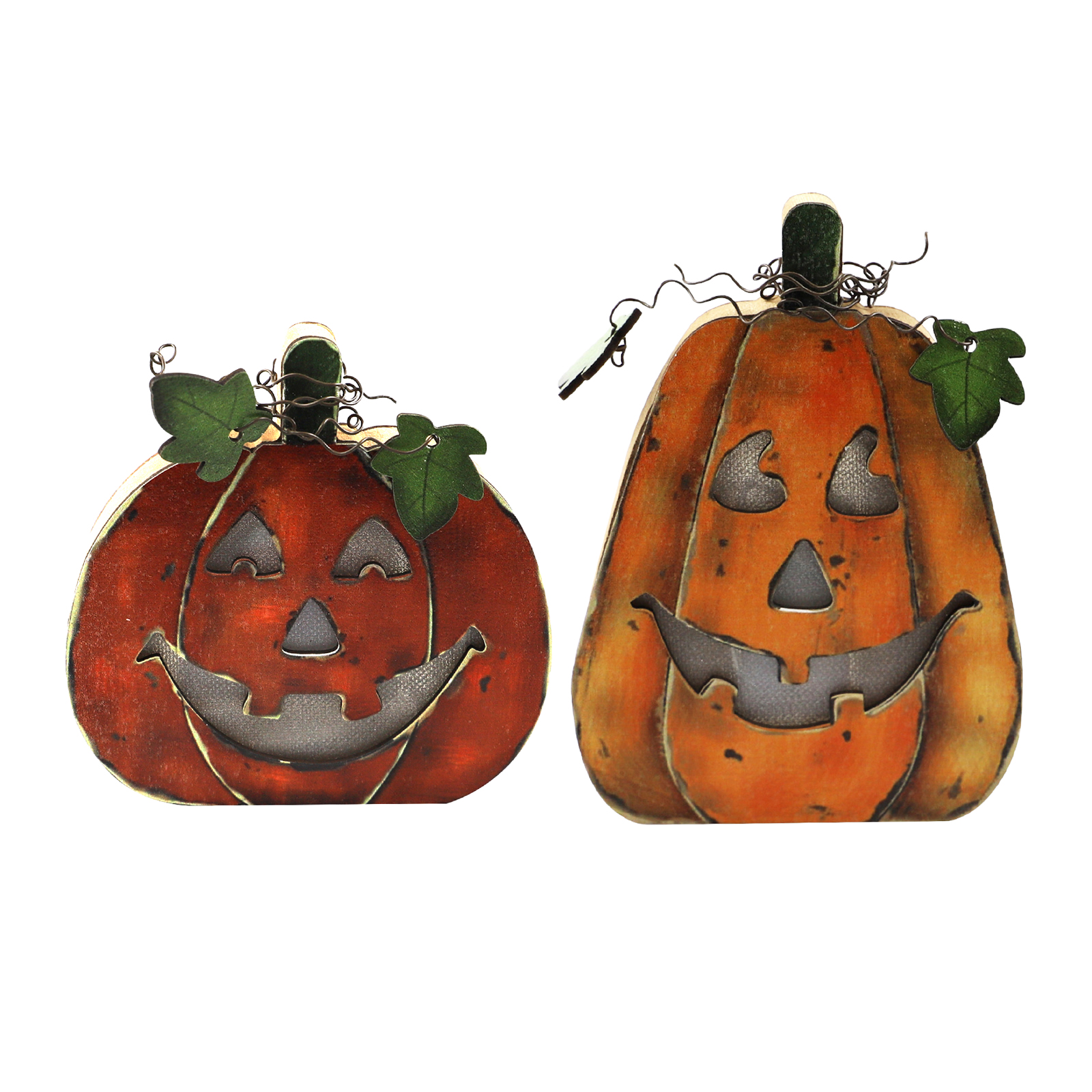 Halloween Pumpkin Light Lamp Wooden Lantern Party Decoration Decorative