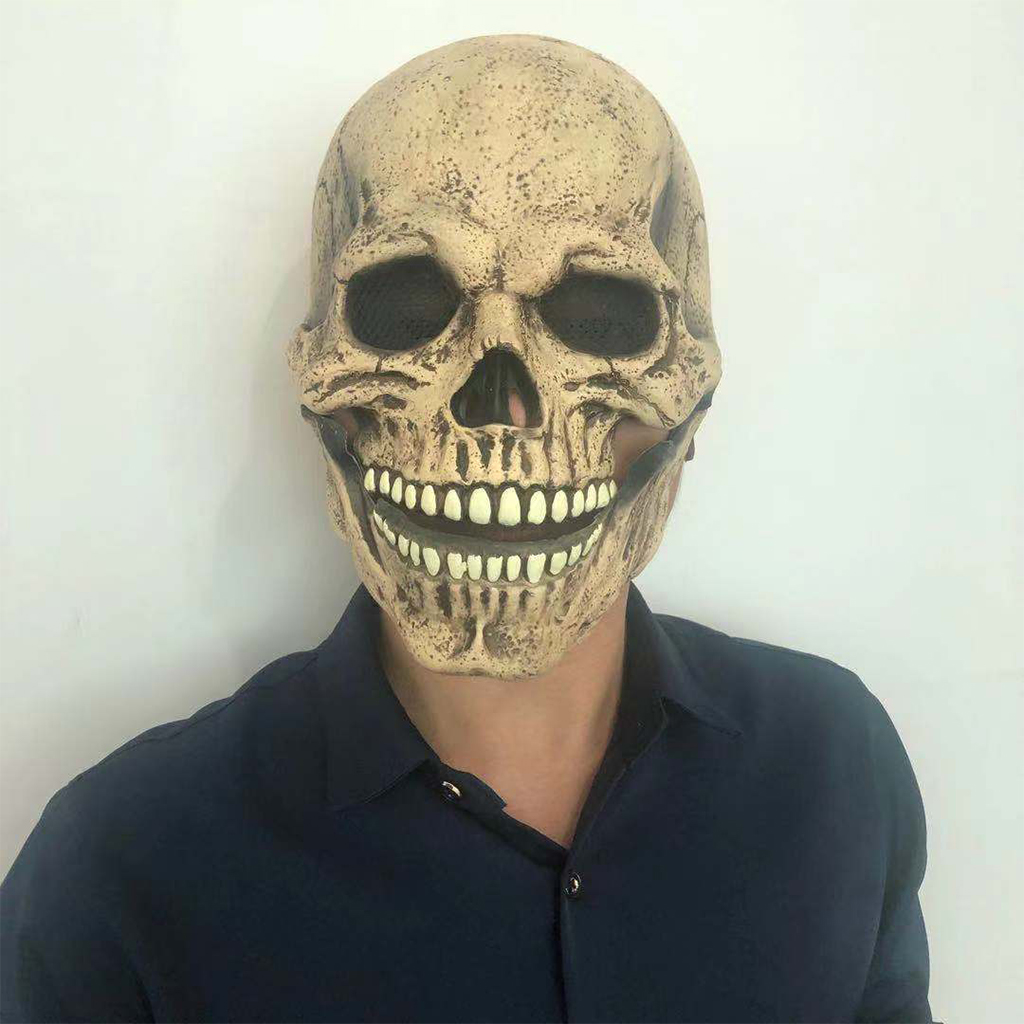 Bone Skull Mask Entire Head Realistic Look Adult Latex Masks
