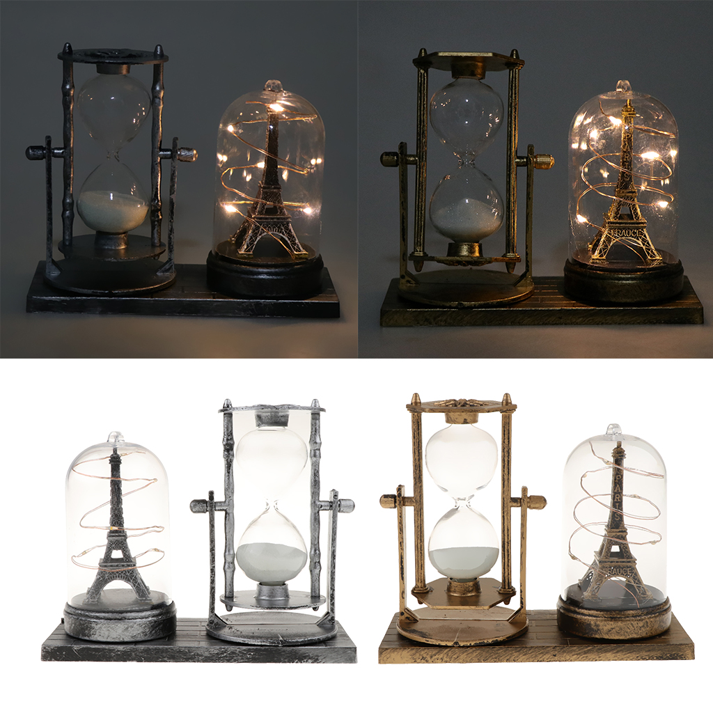 Hourglass Sand Timers - Combination of Tower and Sand Hourglass Decorative Ornament Art Crafts Housewarming Gift