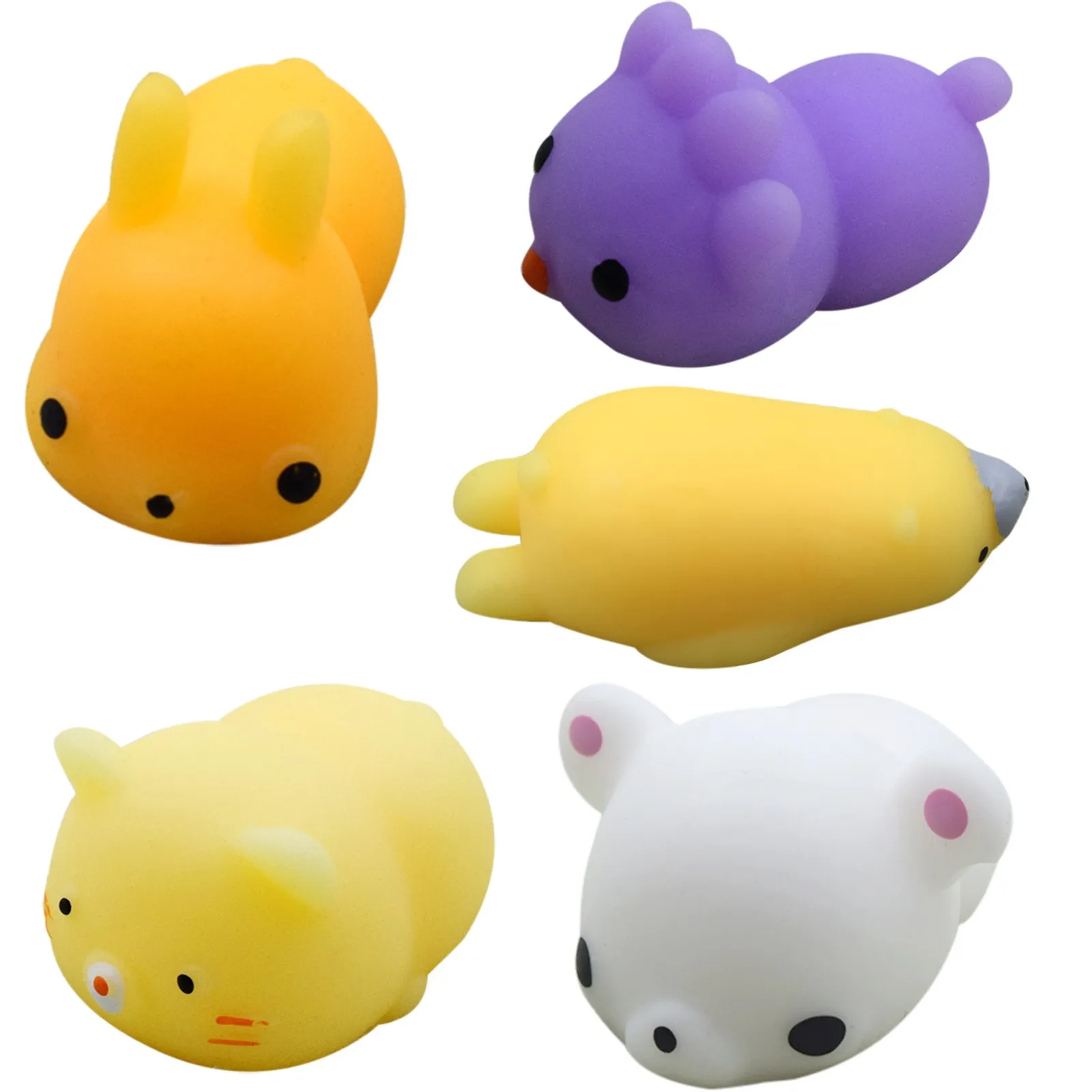 5-20Pack Cute Mochi Squishies Kids Fidget Toys Animal moshi Rilakkuma Kawai 2021 