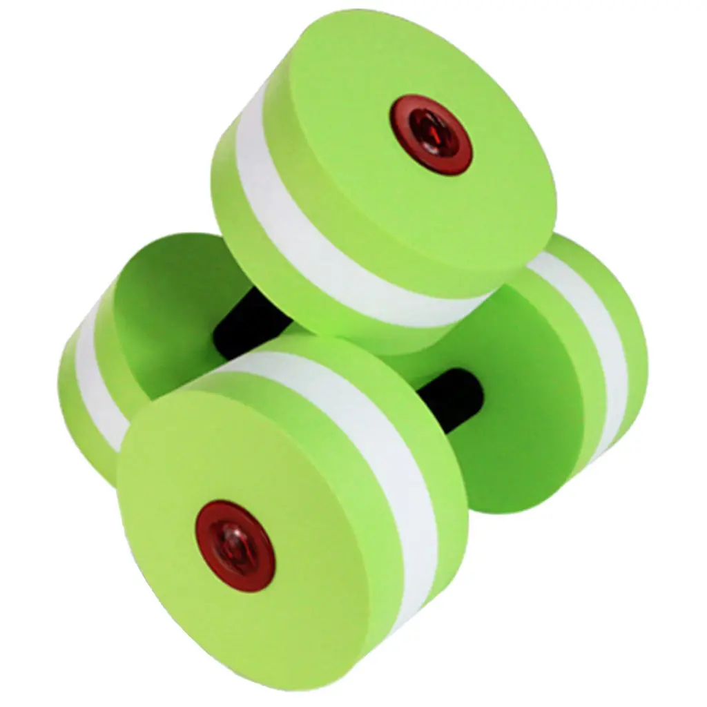 2 Pieces  Floatation Dumbbells - Foam Aerobics Water Pool Barbells Pool Exercise Swim Training Gear - Choice of Color