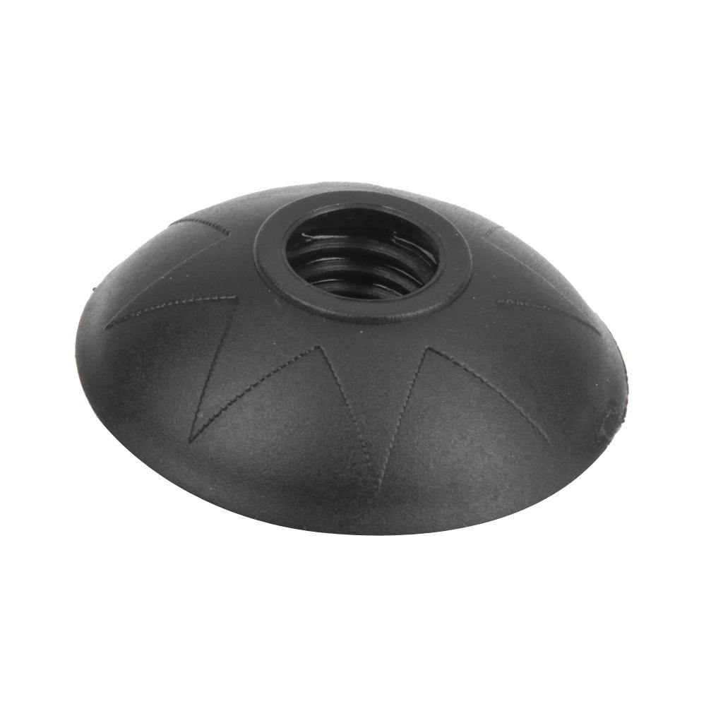 Black Rubber Caps End Caps Hammer Basket 5 Cm for Trekking Poles