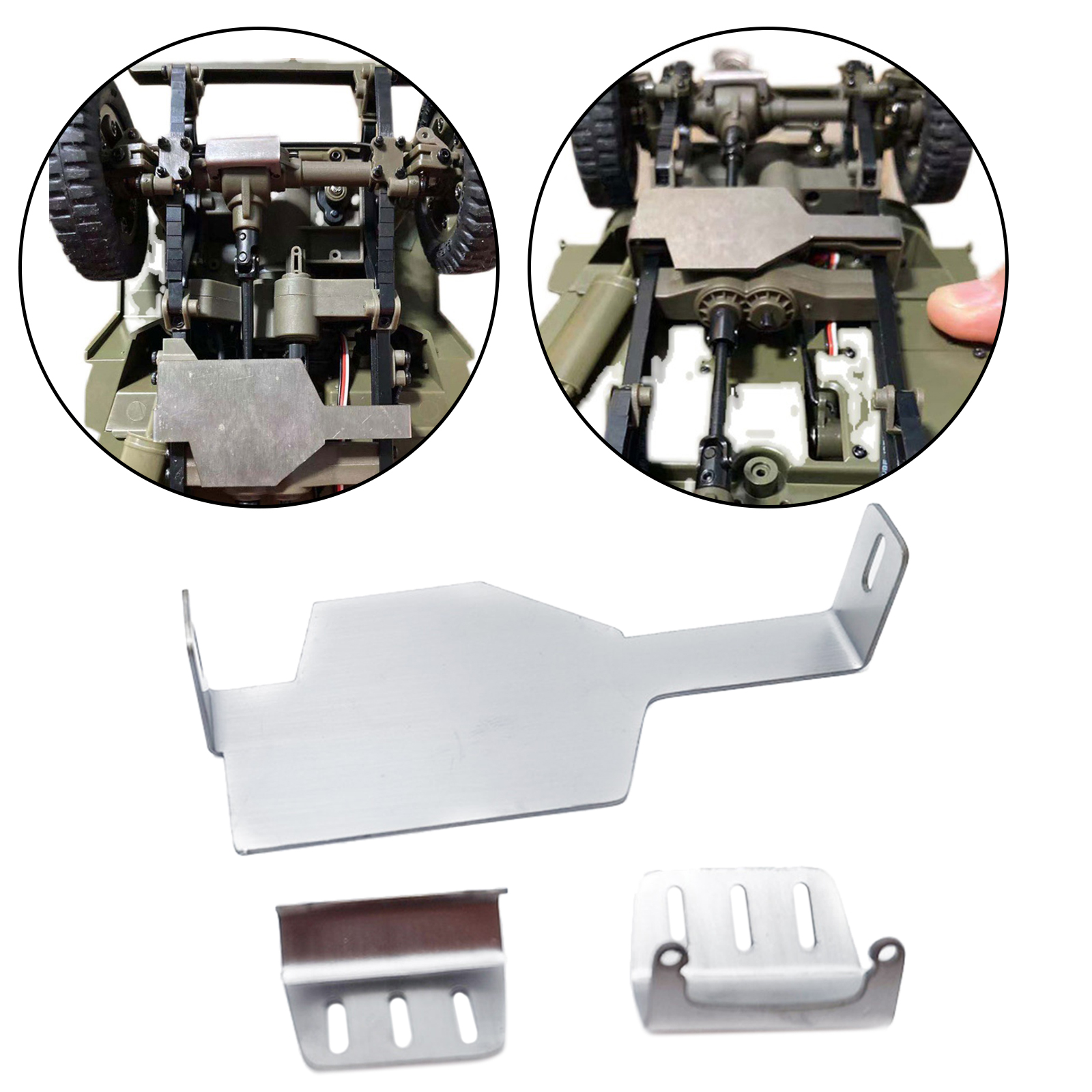 Chassis Armor Guard Plate for FMS ROCHOBBY 1941 Willys Jeep DIY Accessory