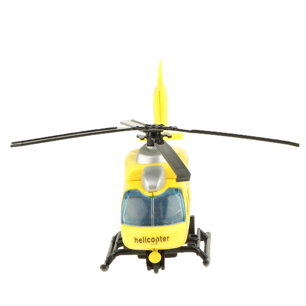 Die-cast Helicopter Model Pull Back Toy Gifts for Children Over 3 Years Old