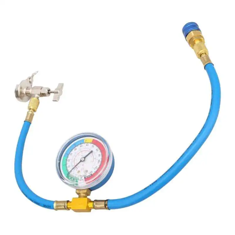 Anti-leaking Car Air Conditioning Pressure Gauge Recharge Hose With Gauge