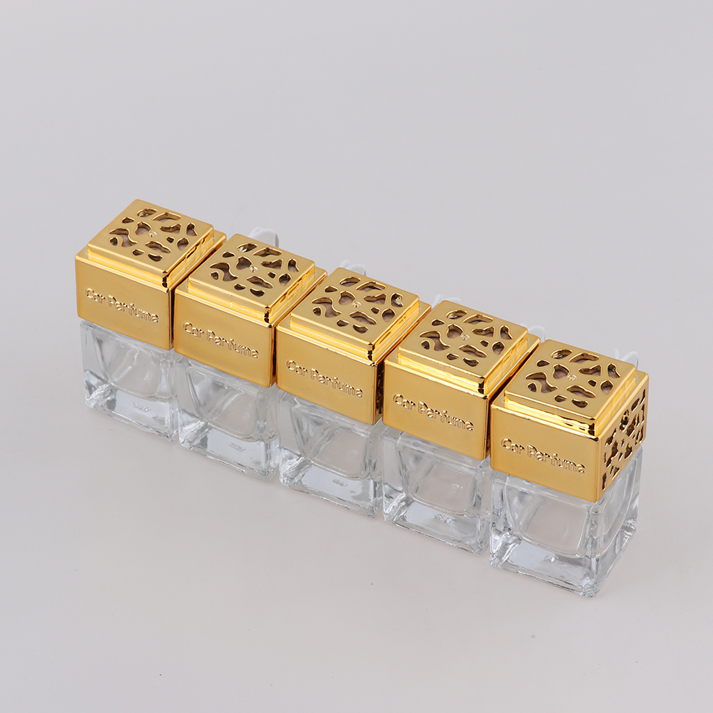 5pcs 6ml Empty Car Perfume Scent Bottle Diffuser Air Freshner Ornament Vials