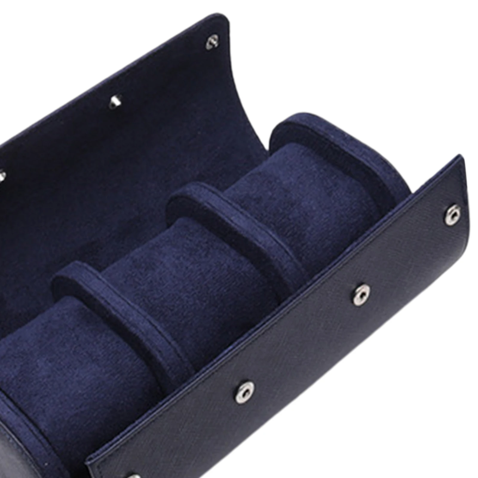 Fashion PU Leather 3 Slots Watch Boxes Watch Roll Travel Case Organizer