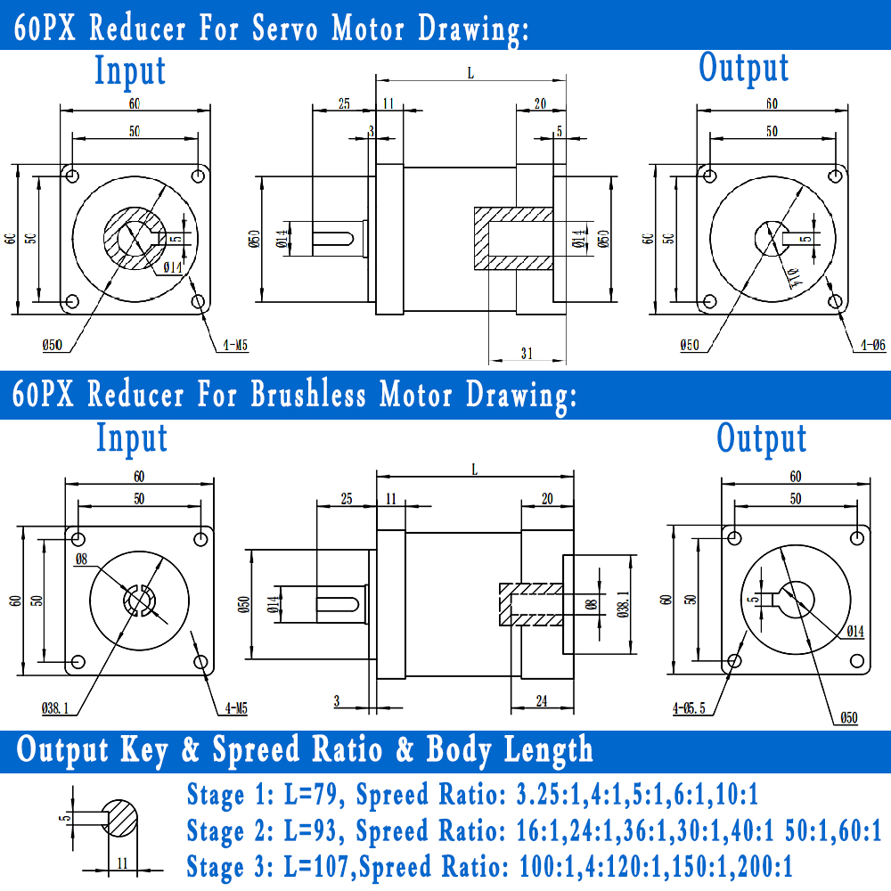 3:1,5:1,10-216:1, caixa de velocidade, motor sem escova