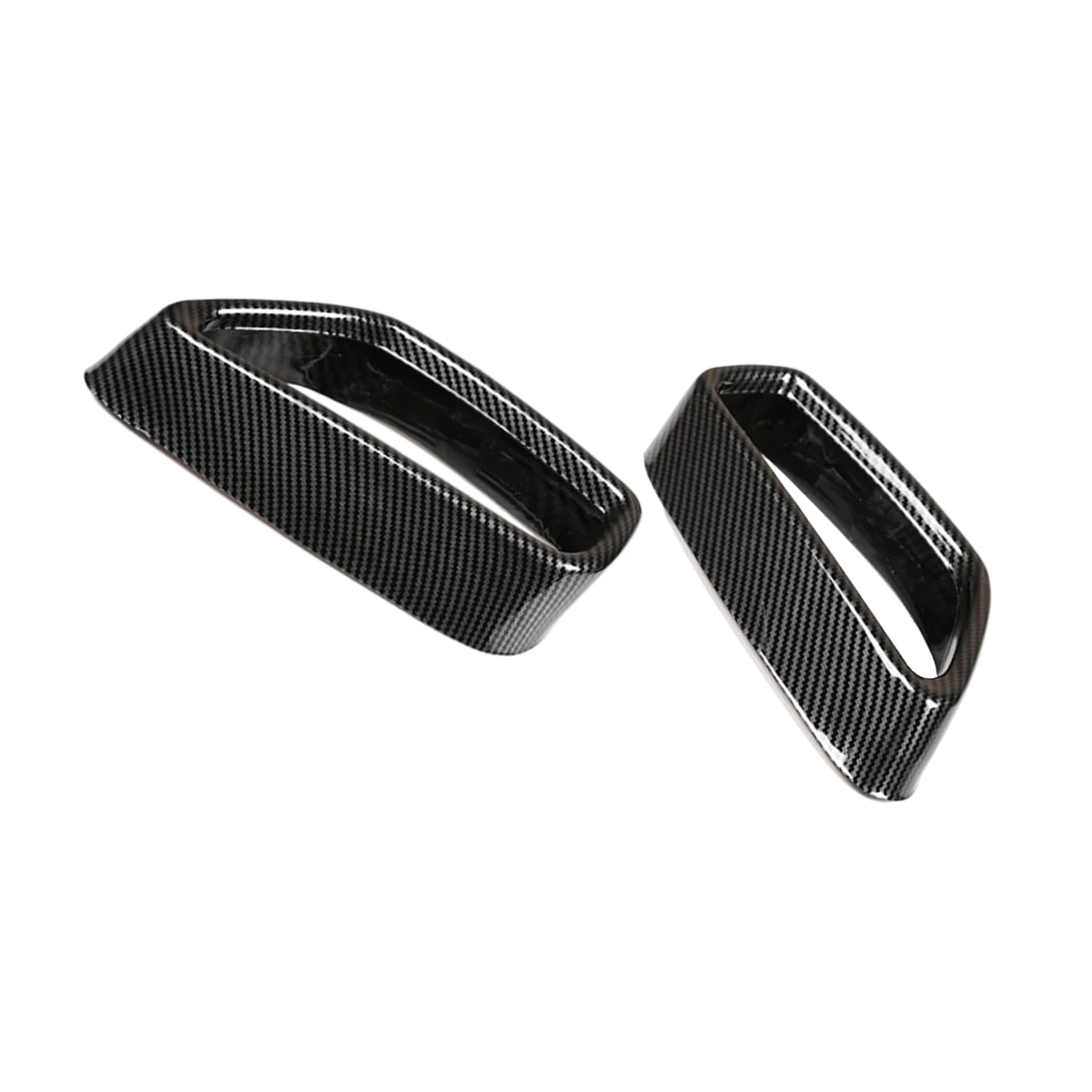 2 Pieces Rear Exhaust Pipe Throat Cover Trim Tail Throat Frame for  5 Series G30 G38 2018 to 2021 Durable Accessories