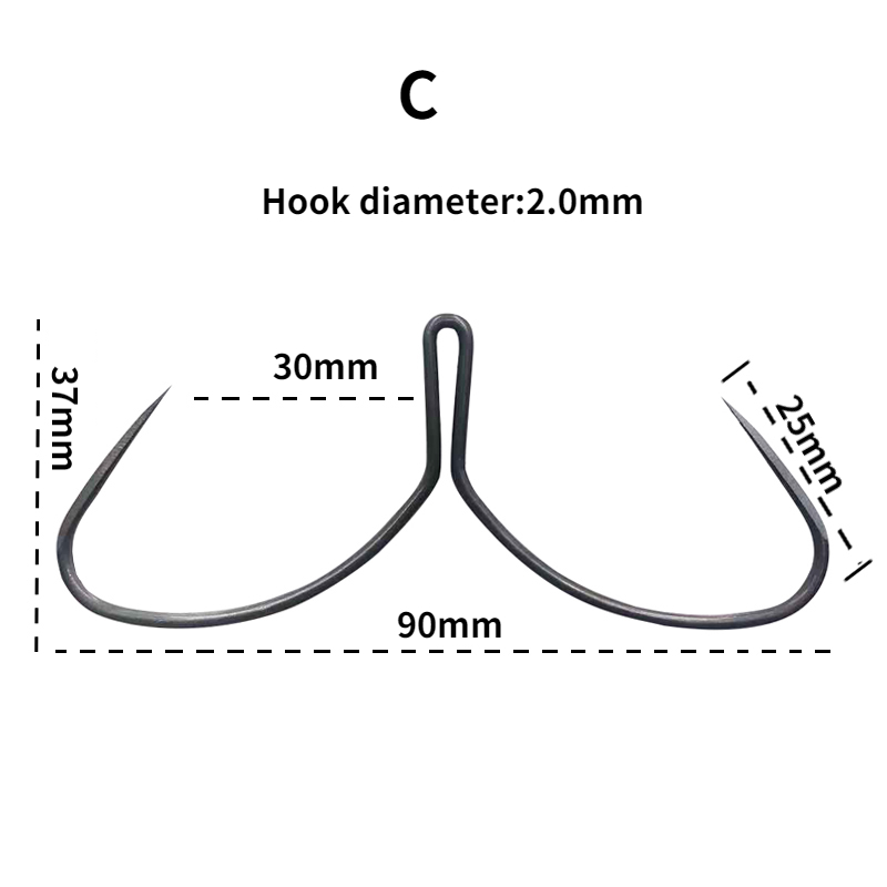 Karpfen Angeln Haken Sharp Stahl Duple Haken Anzuelos De Pesca Mar Anker Haken Tiefe Ocean Fishing Tackle Peche En Mer häkeln – Detail 8