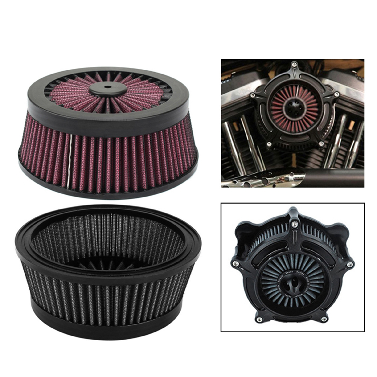 Air Cleaner Filter Element for Harley  / FXR 1993-2017 Touring 1993-2007  2016-2017