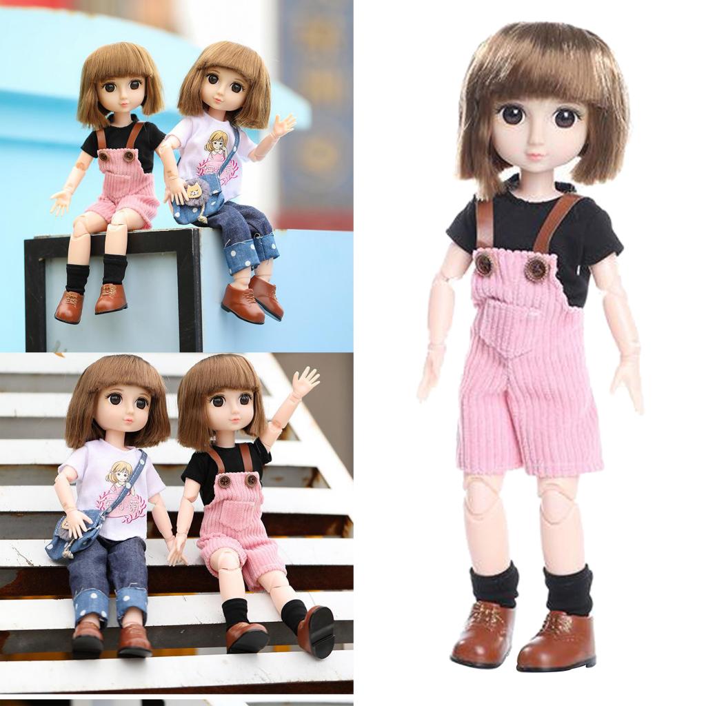 14.2 Inch Flexible BJD Girl Doll Fashion Toy For Girls Gift & Accessories