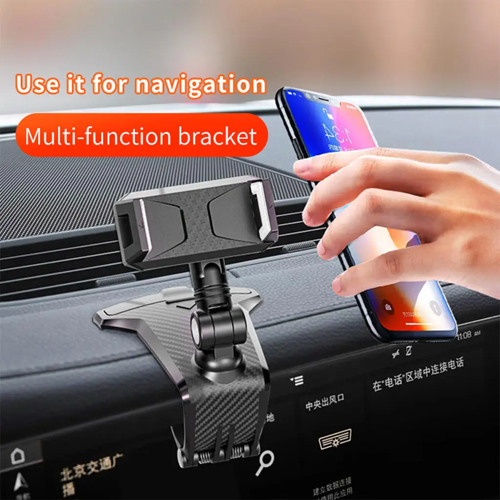 Car Phone Mount Handsfree 360 Degree Rotation Universal Strong Cell Phone Holder Fit for Samsung S20 S10 S9 S8 Note 20 8