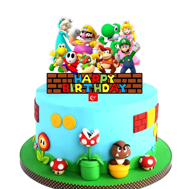 Super Mario Brothers Bros 4" Action Figure Bowser Childrens Cake Toy USA SELLER 