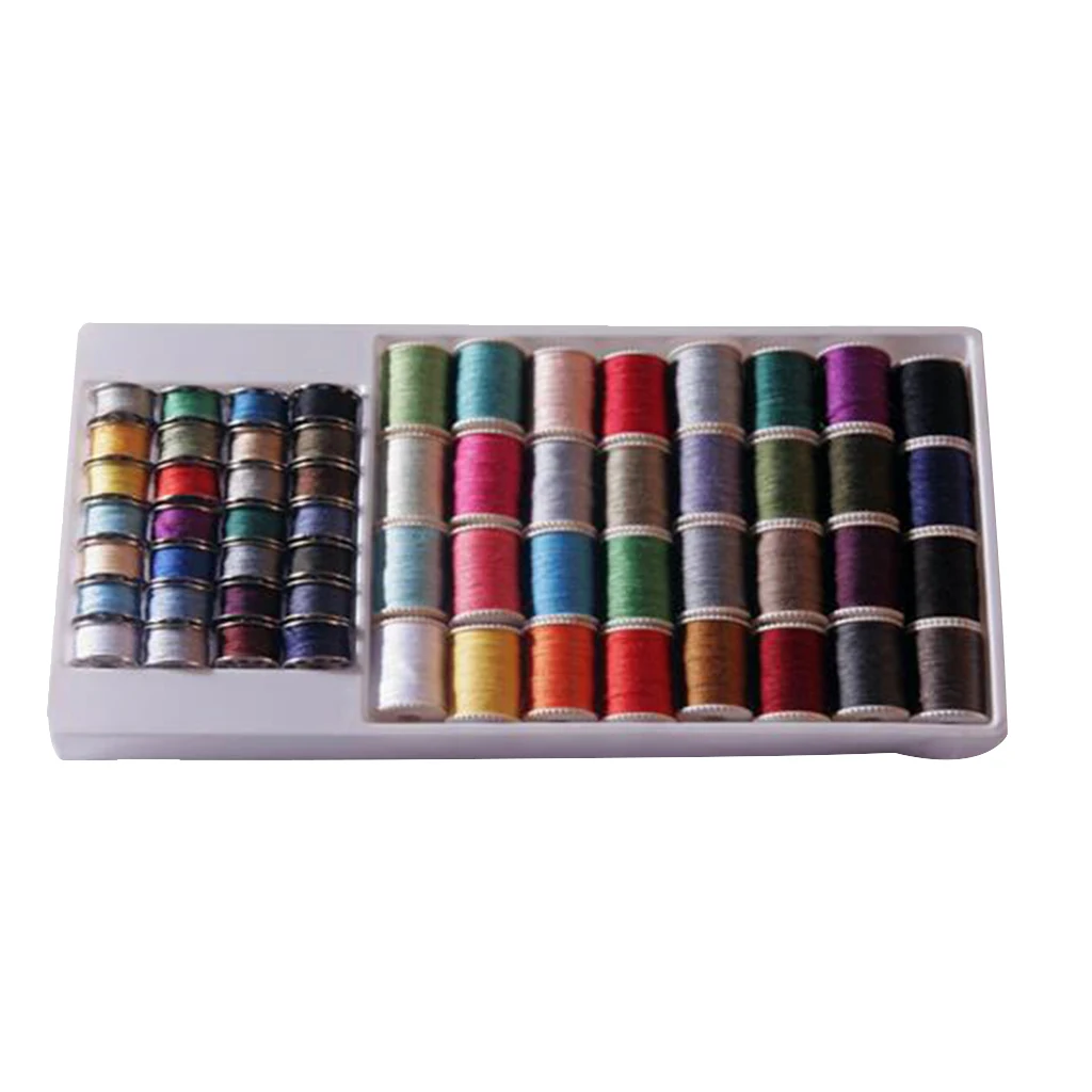 60 Pcs Assorted Sewing Machine Thread Sets Bobbin for Sewing Machine