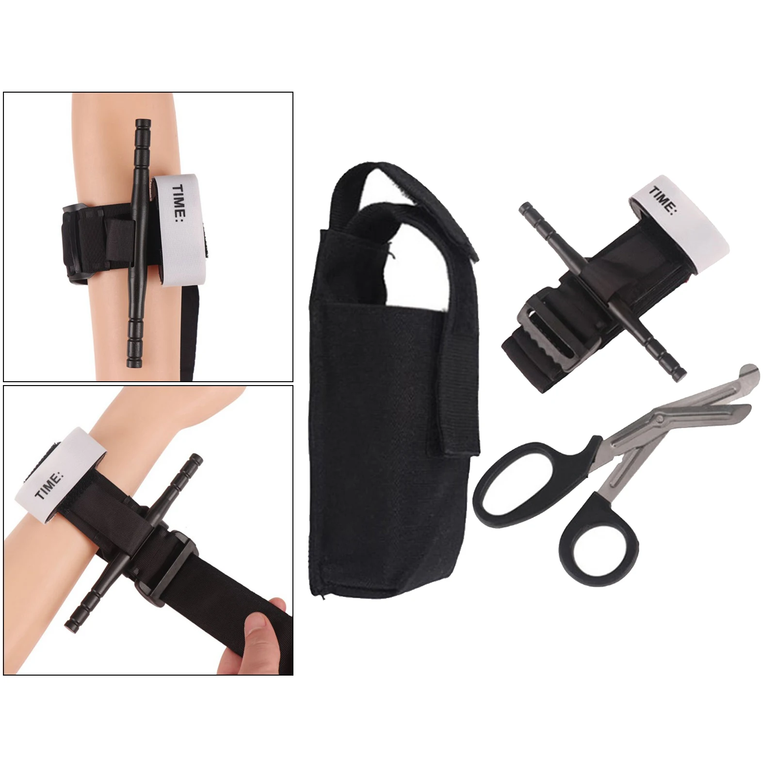 Outdoor survival tourniquet fast hemostasis Medical emergency first aid tactical military easy one-handed operation