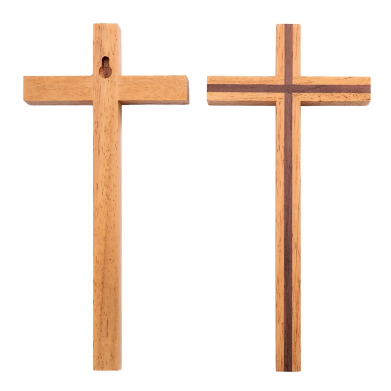 Cruz de madeira artesanal ornamentos cristo parede
