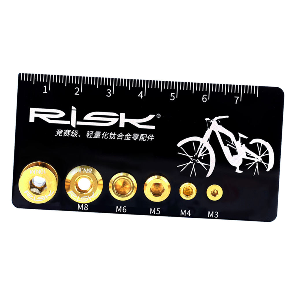 Metric Screw Bolt Nut Thread Measure Gauge Size Checker, Especially Designed to Measure Bicycle Screws / Bolts