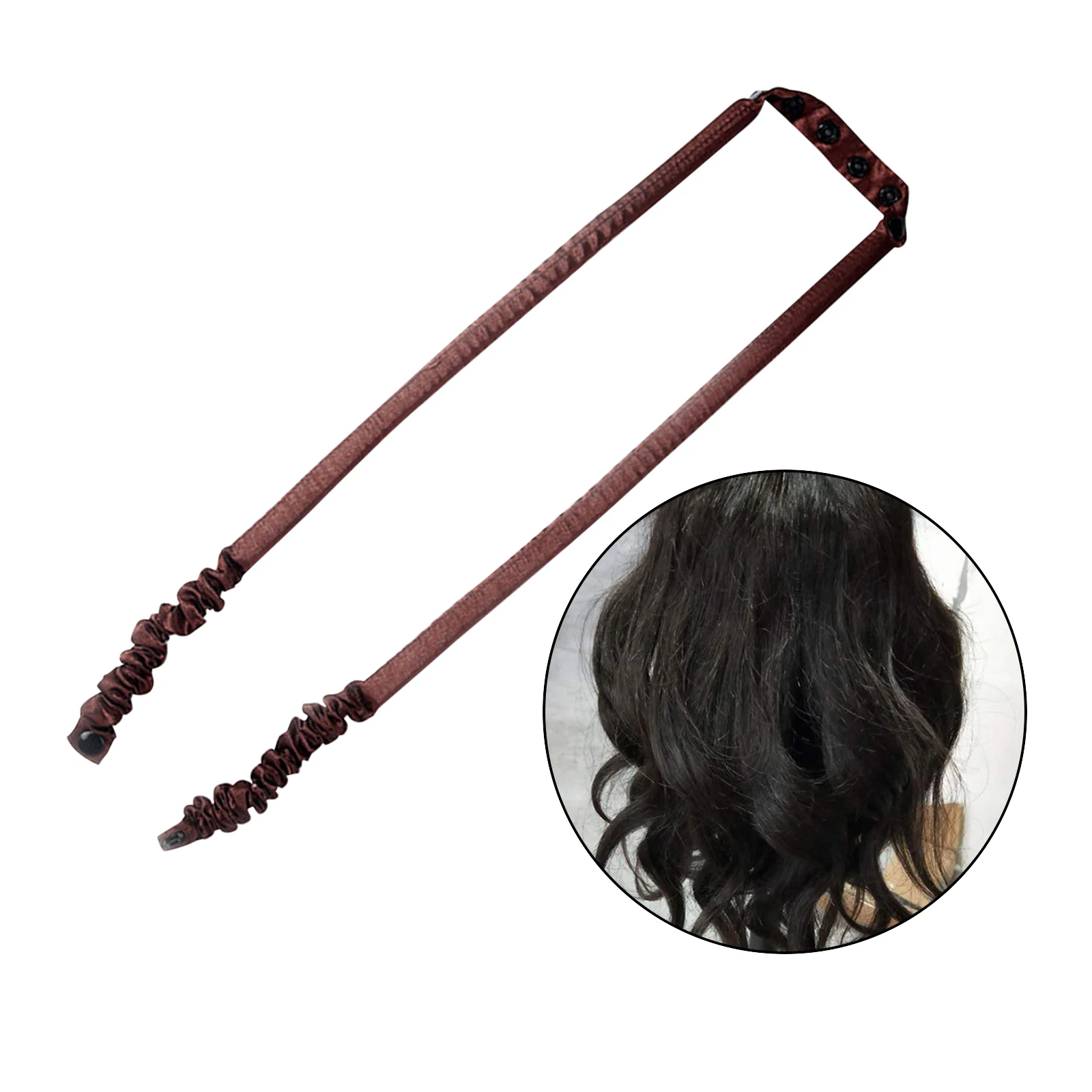 Heatless Curling Rod Curls Silk Ribbon Hair Rollers Sleeping Wave
