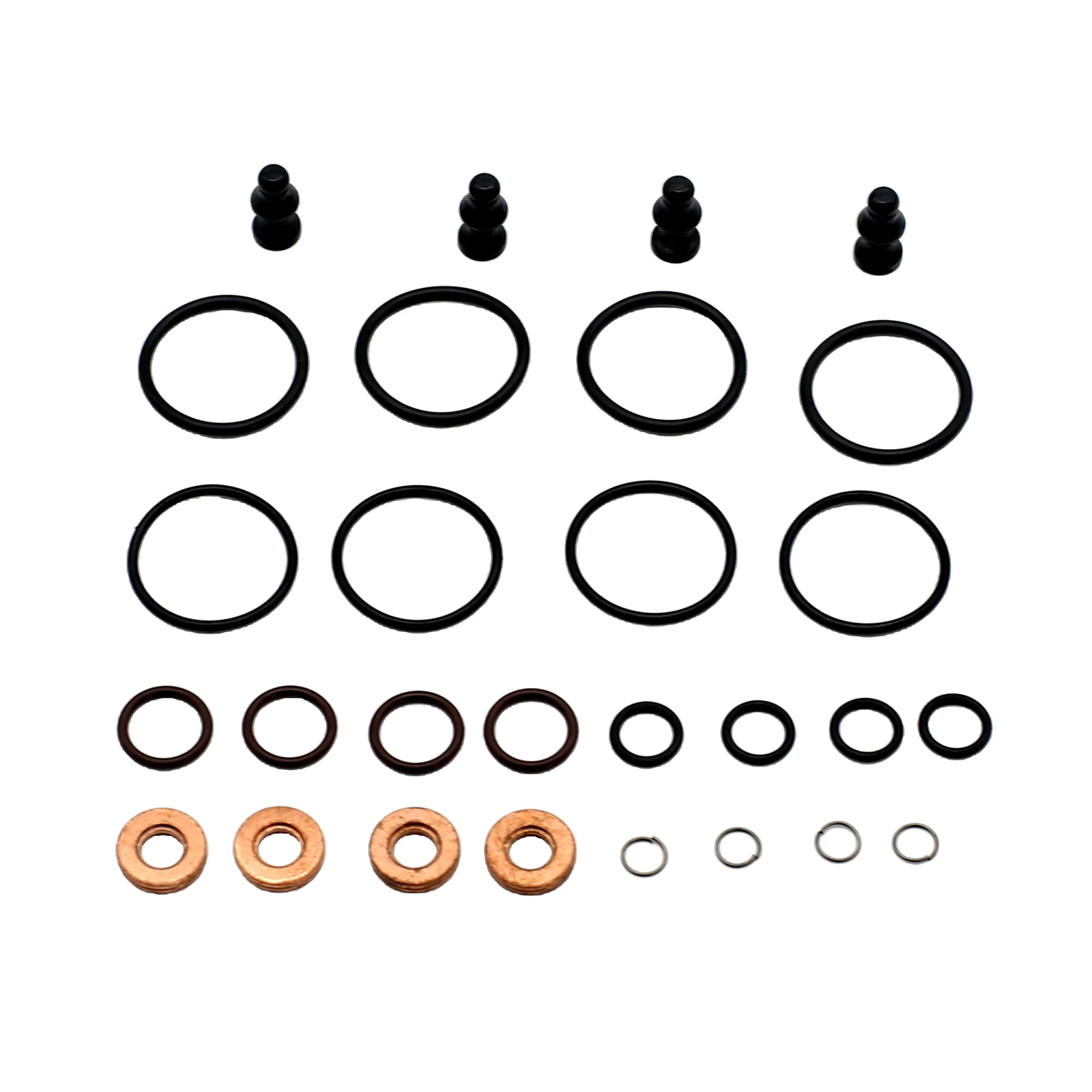 Automobile Engine Fuel System Pump Seal Sealing O Rings Repair Kit Full Set Replacement for Bosch SI-AT28081