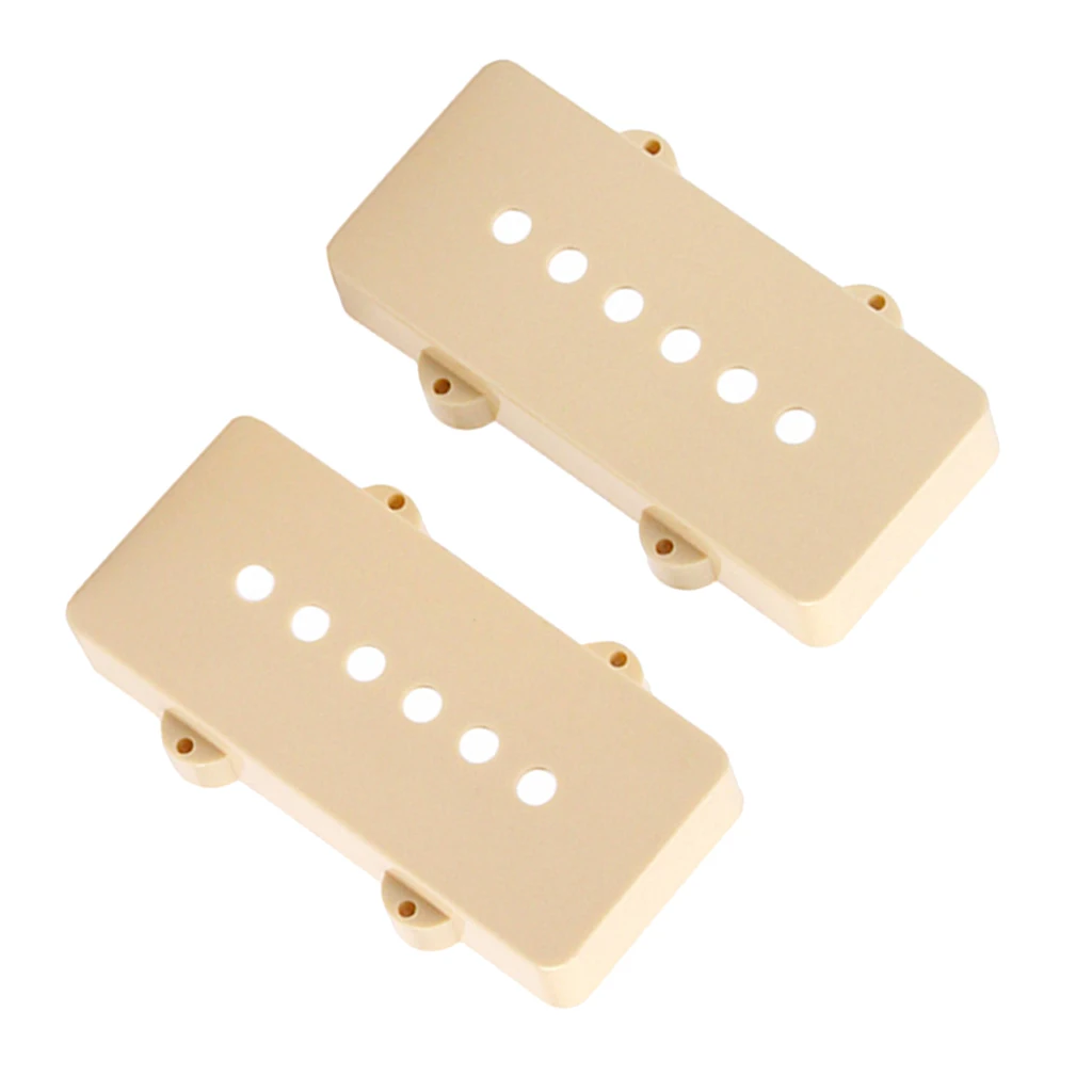 Pack of 2 Soapbar Guitar Pickups Covers Shell Cream for 6 Strings Electric Guitar P90 Pickups - Beige