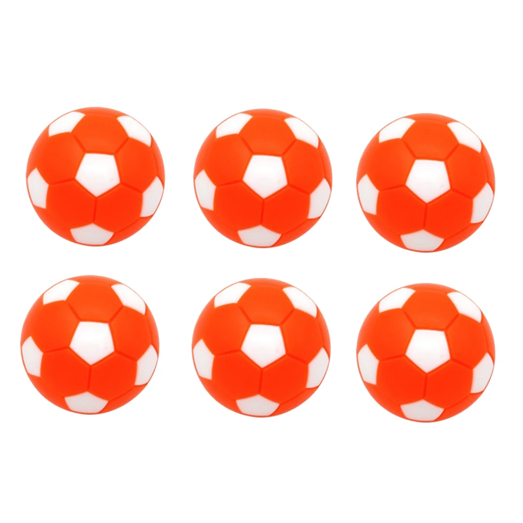6 Pack Sports Foosball Table Soccer Replacement Balls - Mini Soccer Balls Table Football Balls 32mm - Multiple Colors