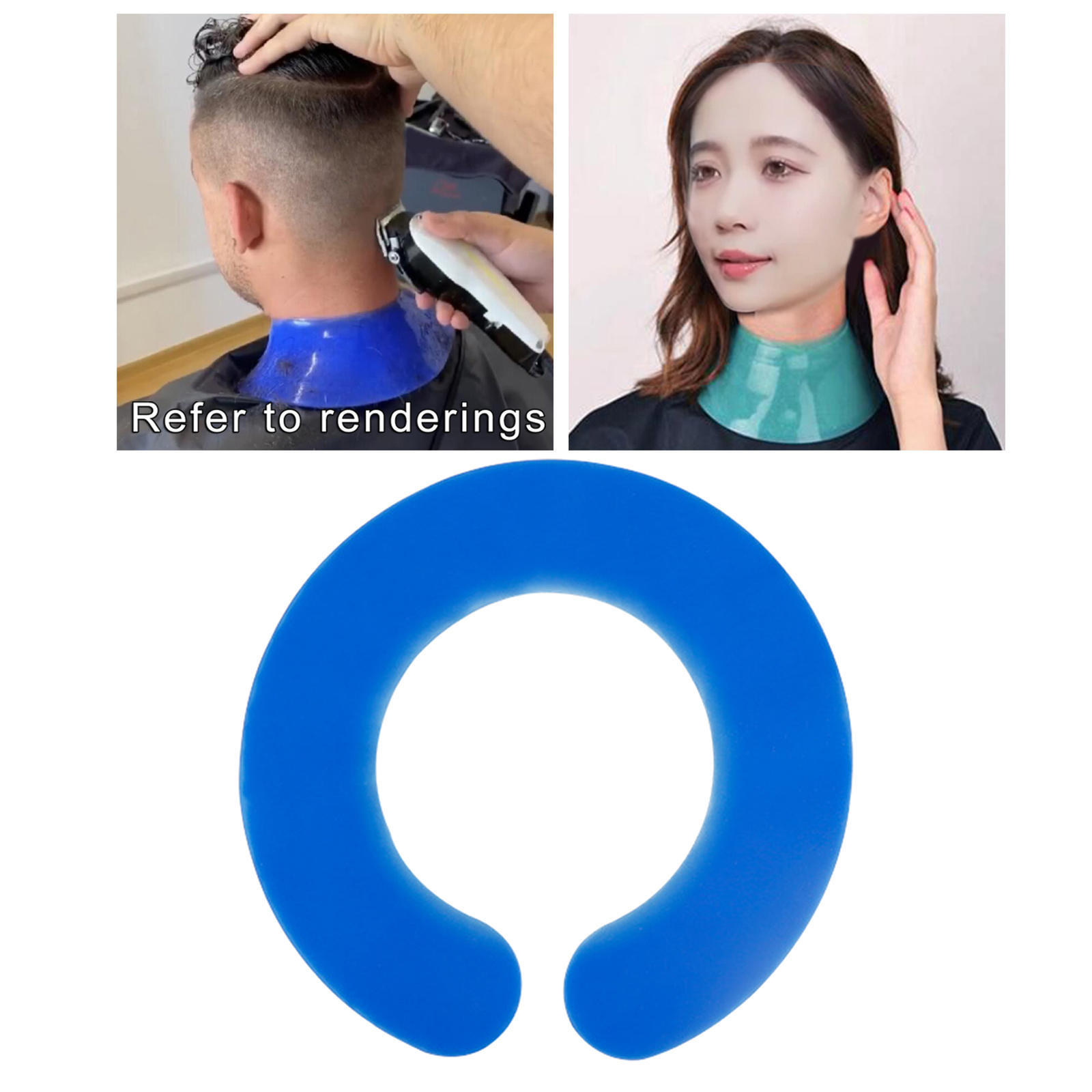 Silicone Hair Salon Stylist Cutting Collar Waterproof Professional Shawl Guard Tool Capes for Haircut Barber Salon Men Women