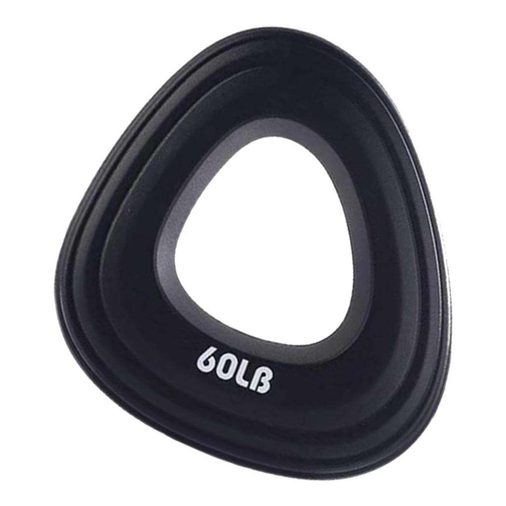 60LB Hand Strength Finger Grip Muscle Power Training Ring Exerciser Black