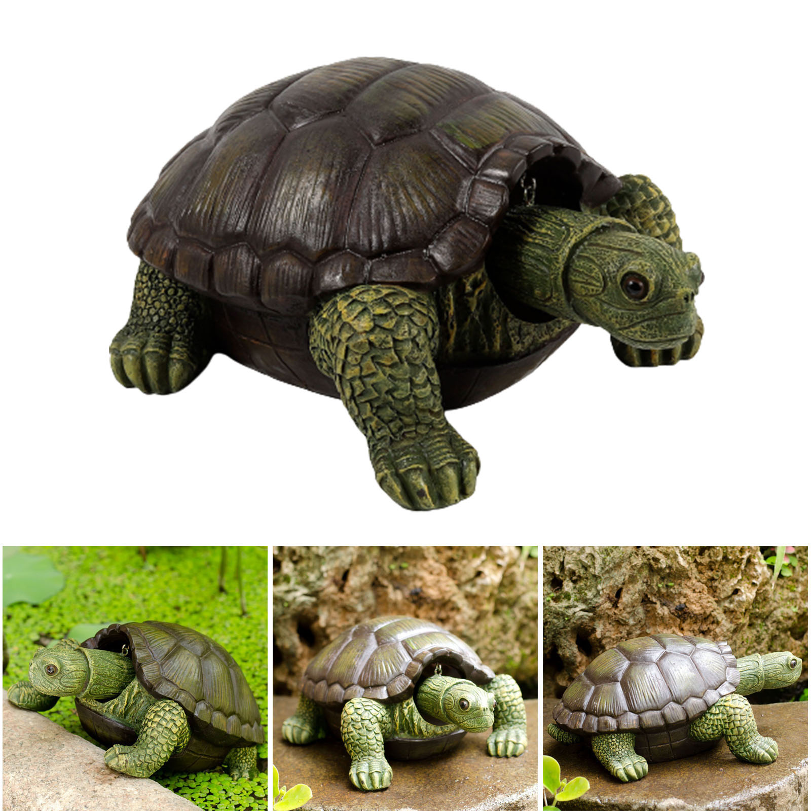 Realistic Turtle Animal Patio Lawn Decor Turtle Garden Statue Garden Ornaments Fairy Garden Yard Lawn Home Art Decoration